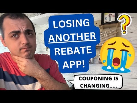 LOSING ANOTHER REBATE APP 😭😭😭  ~ THIS IS SO SAD ~ COUPONING IS CHANGING