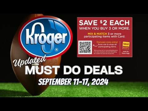 *MORE DEALS* Kroger UPDATED Must DO Deals for 9/11-9/17 | BOGO Deals, Mega, & MORE