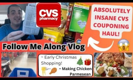 ABSOLUTELY INSANE CVS COUPONING HAUL! ~ EARLY CHRISTMAS SHOPPING + MAKING CHICKEN PARMESAN ~ VLOG