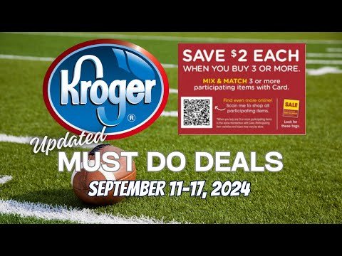 *MONEYMAKER* Kroger UPDATED (Again) MUST DO Deals for 9/11-9/17 | Mega Sale + MORE