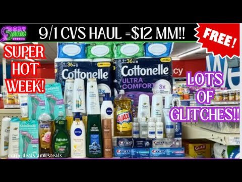 🎉AMAZING 9/1 CVS HAUL = $12 MM🎉LOTS OF GLITCHES & HUGE MM’S (CVS Couponing)#cvsdealsthisweek