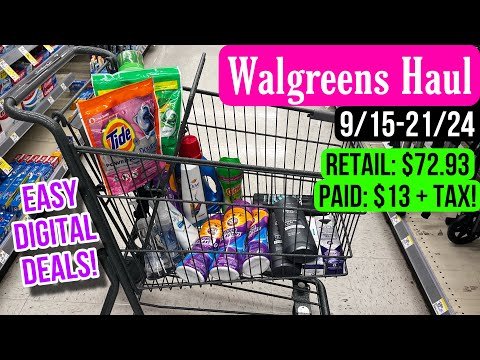 Walgreens Haul- Save 76% using all digital coupons! Beginner friendly couponing! 9/15-21/24