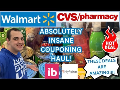 *THESE DEALS ARE AMAZING!!!* ~ ABSOLUTELY INSANE COUPONING HAUL! ~ WALMART & CVS COUPONING HAUL