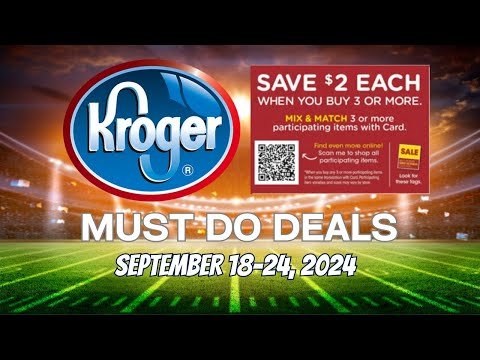 *2 Freebies + Glitch* Kroger MUST DO Deals for 9/18-9/24 | Mega Sale, Weekly Digitals, & MORE