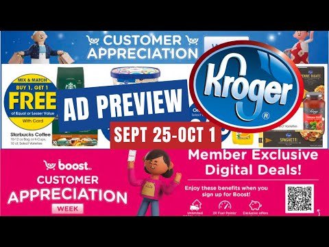 *NEW MEGA SALE* Kroger Ad Preview for 9/25-10/1 | Customer Appreciation, Household/Pet Event, & MORE