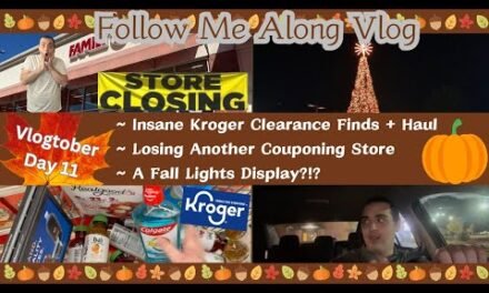 INSANE KROGER CLEARANCE FINDS + HAUL ~ LOSING ANOTHER COUPONING STORE ~FALL LIGHTS~ VLOGTOBER DAY 11