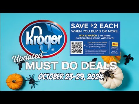 *YAY!!!* Kroger UPDATED (Again) Must Do Deals for 10/23-10/29 | NEW DEALS + Updates!