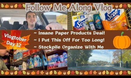 INSANE PAPER PRODUCTS DEAL! ~ PUT THIS OFF TOO LONG~ STOCKPILE ORGANIZE WITH ME ~ VLOGTOBER DAY 12