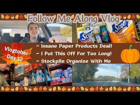 INSANE PAPER PRODUCTS DEAL! ~ PUT THIS OFF TOO LONG~ STOCKPILE ORGANIZE WITH ME ~ VLOGTOBER DAY 12