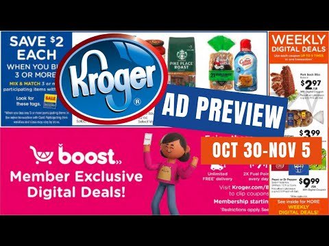 *Exclusive Coupons* Kroger Ad Preview for 10/30-11/5 | Mega Sale, 5x Weekly Digitals, & MORE