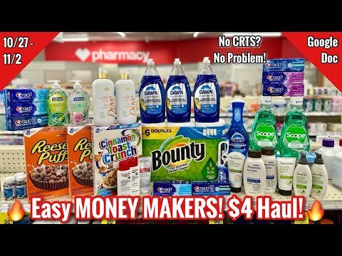 CVS Free & Cheap Digital Coupon Deals & Haul| 10/27 – 11/2 | Easy MONEY MAKERS!| Learn CVS Couponing