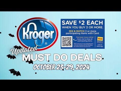 *RUN DEAL* Kroger UPDATED Must Do Deals for 10/23-10/29 | NEW FREEBIE, Mega Sale, & MORE