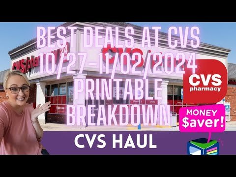 Best Deals at CVS for 10/27-11/02 with a Printable Breakdown using IBOTTA, Fetch, and Checkout 51