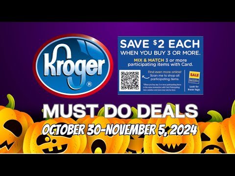 *SO MANY DEALS* Kroger MUST DO Deals for 10/30-11/5 | Mega Sale, $.99 Sale, Weekly Digitals, & MORE