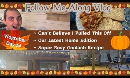 CAN’T BELIEVE I PULLED THIS OFF! ~ OUR LATEST HOME EDITION ~ EASY GOULASH RECIPE ~ VLOGTOBER DAY 14