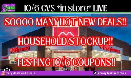 10/6 CVS *in store* LIVE!! Super HOT NEW CVS Deals🔥 Household stock up🔥 Testing NEW coupons & MORE