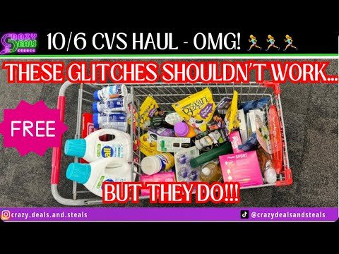 🎉10/6 CVS HAUL=FREE🎉MONYMAKERS & WEIRD NEW GLITCHES + FREE LAUNDRY CARE & MORE* HOW TO COUPON AT CVS