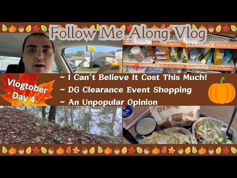 I CAN’T BELIEVE IT COST THIS MUCH! ~DG CLEARANCE EVENT SHOPPING~AN UNPOPULAR OPINION~VLOGTOBER DAY 4