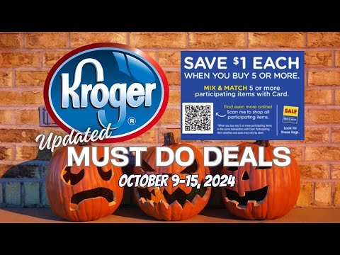 *WOW* Kroger UPDATED Must Do Deals for 10/9-10/15 | New Mega Sale Deals + MORE