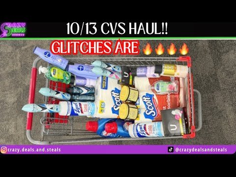 🎉10/13 CVS HAUL🎉MONYMAKERS & HOT NEW GLITCHES + LAUNDRY CARE & MORE* HOW TO COUPON AT CVS