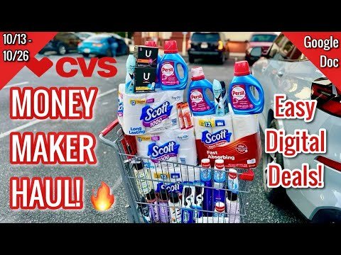 CVS Free & Cheap Coupon Deals & Haul| 10/13 – 10/26 | Easy MONEY MAKER WEEK!🔥| Learn CVS Couponing