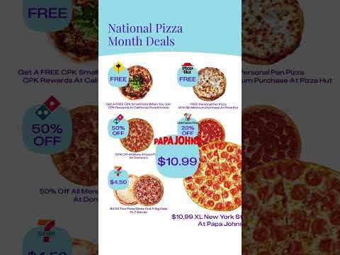 🍕 Free & Cheap Pizza Deals for National Pizza Month #pizza #pizzalover #freefood #freebies