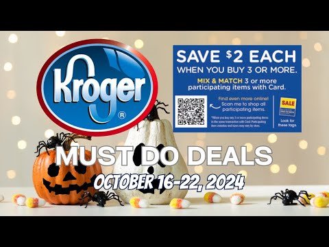 *FREEBIES* Kroger MUST DO Deals for 10/16-10/22 | MEGA SALE, $.99 Sale, Weekly Digitals, & MORE