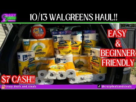 🤗$7 CASH 💰 FOR EVERYTHING! DIGITAL Couponing @ WALGREENS HAUL 10/13-10/19 🎉 ROLLING WALGREENS💰