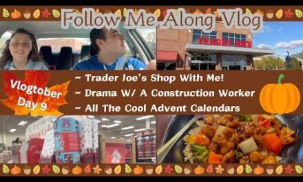 TRADER JOE’S SHOP WITH ME ~ DRAMA W/ A CONSTRUCTION WORKER ~ COOL ADVENT CALENDARS ~ VLOGTOBER DAY 9