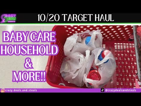 10/20 TARGET HAUL!! HOUSEHOLD, DOVE BABY CARE & MORE! 🎉 EASY TARGET COUPONING🏃‍♀️🏃‍♀️