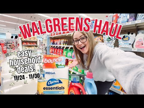 stocking up on household products! / Walgreens Haul (11/24-11/30)