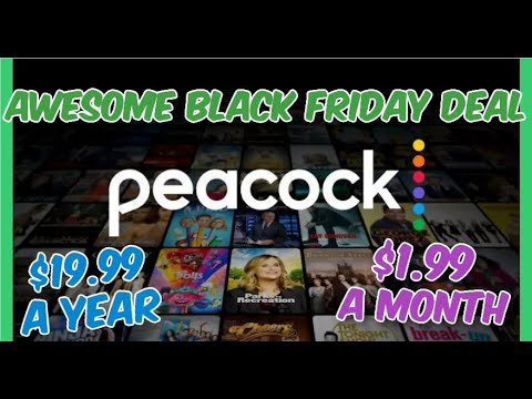 Peacock Black Friday Deal || $1.99 a Month $19.99 for 1 Year || Black Friday Peacock || 2024