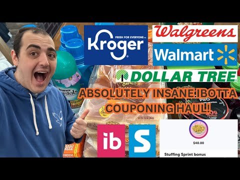 ABSOLUTELY INSANE IBOTTA COUPONING HAUL! ~ HIT MY STUFFING SPRINT BONUS! ~ WALMART / KROGER / MORE!