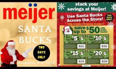 *2 DAYS ONLY* Meijer “SANTA BUCKS” Deals for 11/8-11/9 | Santa Bucks, Coupons, + Catalina Matchups