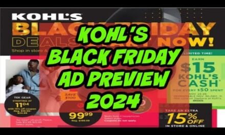 Kohl’s Black Friday Sneak Peek: Ad Preview, Sweepstakes & Free Giveaway! 2024