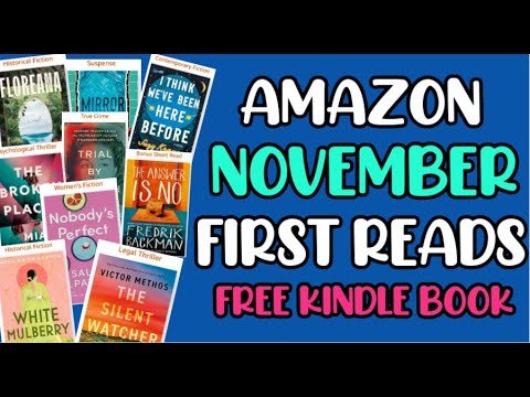 November Amazon First Reads || FREE Kindle Book || Book Freebie