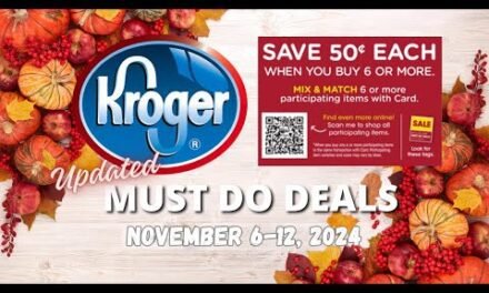 “Self-Care Event” Kroger UPDATED (Again) Must Do Deals for 11/6-11/12 | NEW MEGA SALE + MORE