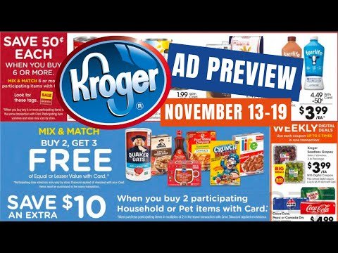 *B2G3 Sale* Kroger Ad Preview for 11/13-11/19 | MEGA SALE, Self-Care Event, Weekly Digitals, & MORE