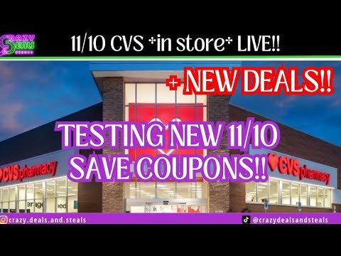 11/10 CVS *in store* LIVE!! TESTING NEW 11/10 SAVE INSERT COUPONS!! 11/10 CVS DEALS & HAUL #cvsdeals