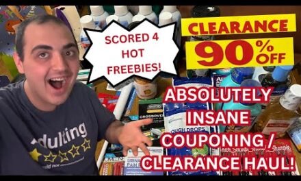 ABSOLUTELY INSANE COUPONING / CLEARANCE HAUL! ~ SCORED 4 HOT FREEBIES! ~ 90% OFF CLEARANCE SALE HAUL