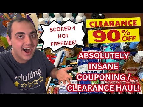 ABSOLUTELY INSANE COUPONING / CLEARANCE HAUL! ~ SCORED 4 HOT FREEBIES! ~ 90% OFF CLEARANCE SALE HAUL