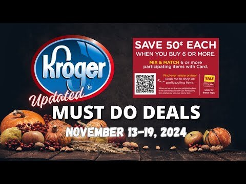 *MONEYMAKER ICE CREAM!* Kroger UPDATED (Again) Must Do Deals for 11/13-11/19 | Mega Sale & MORE