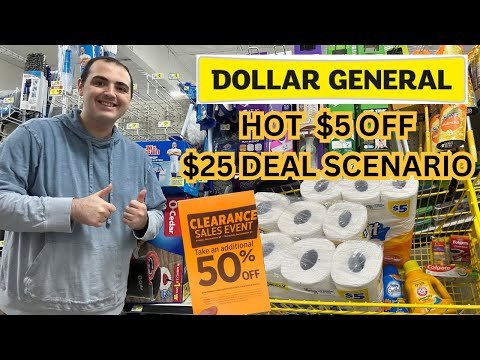 HOT $5 OFF $25 COUPONING SCENARIO AT DOLLAR GENERAL / DOLLAR GENERAL CLEARANCE EVENT! ~ 11/16/24