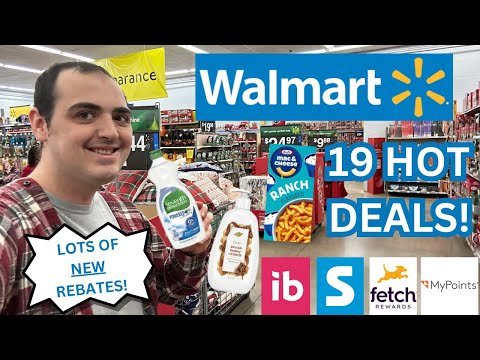 19 HOT WALMART COUPONING DEALS! ~ LOTS OF NEW REBATES! ~ 1 FREEBIE ~ NOVEMBER 2024