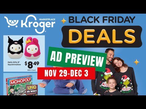 Kroger BLACK FRIDAY Ad Preview for 11/29-12/3 | HOT Deals on Clothing, Toys, & MORE