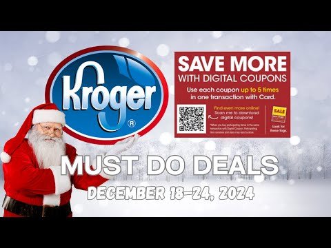 *WOW* Kroger MUST DO Deals for 12/18-12/24 | 5x Digitals, Self-Care, NEW Weekly Digitals & MORE