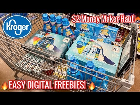 KROGER FREEBIE HAUL! | Easy Money Maker Couponing Deals ππΎ | Free Degree and Snuggle! | 12/26-1/1