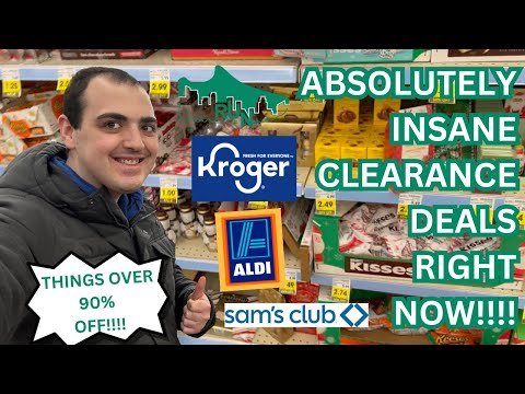 *RUN* (STUFF OVER 90% OFF) ~ ABSOLUTELY INSANE CLEARANCE DEALS RIGHT NOW! ~ALDI / KROGER / SAMS CLUB