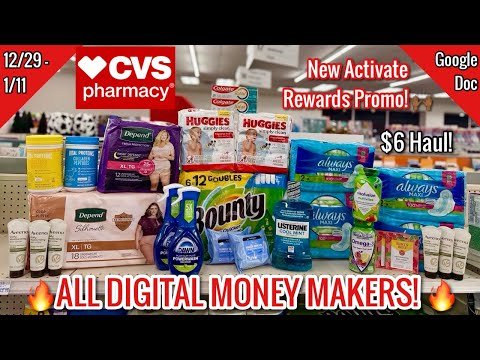 CVS Free & Cheap Digital Coupon Deals & Haul |12/29 – 1/11| New MONEY MAKERS!🙌🏾| Learn CVS Couponing