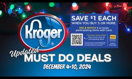 *RUN FREEBIE* Kroger UPDATED Must Do Deals for 12/4-12/10 | Mega Sale, Weekly Digitals, & MORE